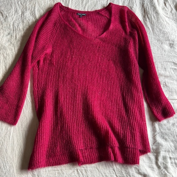 Eileen Fisher pink tunic sweater. Mohair, Nylon, wool. Pink. XL - Picture 1 of 7